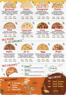 Menu So Pizza - Les spéciales, paninis, ...