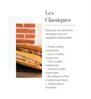 Carte et menu de Au Fournil de la Gare à Le Havre — Les clasiques