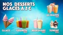 Menu Flex Café - Les desserts glacés