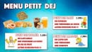 Menu Flex Café - Le menu petit déjeuner