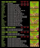 Menu La rigale - Les pizzas