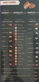 Menu O'grec - Tacos personnalisé