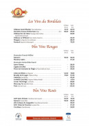Menu Taverne Paillette - Les vins suite
