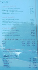 Carte et menu de Plaanch Grill à Gonfreville l'Orcher — Les vins et digestifs