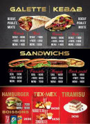 Menu Mamedov Kebab - Les galettes sandwichs et tex mex,...