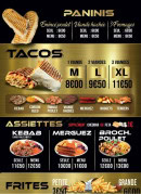 Menu Mamedov Kebab - Les paninis, tacos et assiettes,...