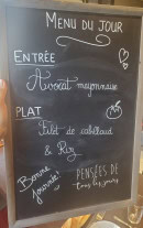 Carte et menu de Le Café des Randonneurs à Crasville la Rocquefort — Le menu