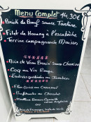 Menu Le Doris - Un exemple de menu