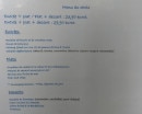 Carte et menu de La Courtine à Etretat — Les entrées, plats et desserts