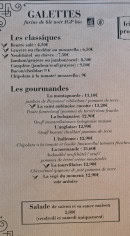 Menu Le Henri Cat - Les galettes