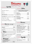 Carte et menu de Crêperie de la cressonnière à Veules les Roses — Les boissons
