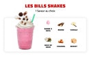 Menu Bill's Burger - Les bills shakes
