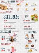 Menu o'mozza foods - Les paninis; salades et desserts,...