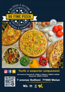 Menu So fine Pizza - Carte et menu So fine Pizza  Melun