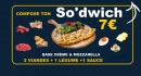 Menu So fine Pizza - Snadwichs personnalisé