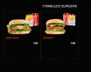 Menu Di Napoli - Formules burgers