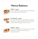 Menu Sakura - Menus Bateaux