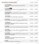 Menu Le Kiosque à Pizzas - Les pizzas spéciales