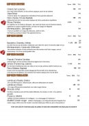 Menu Bassano - Les vins