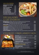 Menu L'Endroit Carré - Entrées et salades 