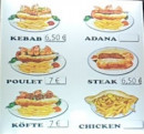 Menu L'etoile de senart - Kebab, poulet et steak, ...