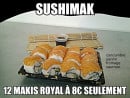 Menu sushimak - Surimi fromage, saumon