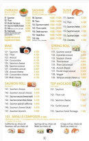 Carte et menu de Crispy sushi & wok à Montereau Faut Yonne — Les makis, sushis, ...