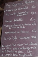 Carte et menu de Pili pili et parmesan à Montereau Faut Yonne — Les desserts