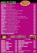 Carte et menu de Pizza du vieux pont à Montereau Faut Yonne — Les pizzas et crêpes