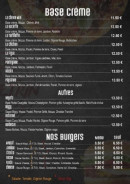 Carte et menu de Au pétrin à Montcourt Fromonville — Les pizzas base crème et les burgers