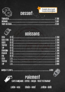 Carte et menu de Au pétrin à Montcourt Fromonville — dessert et boissons