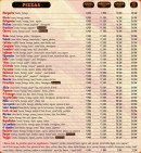 Menu Bella Pizza - Les pizzas