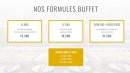Menu World Wok - Les formules buffet