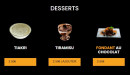 Menu African Evasion - Les desserts