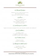 Menu Le Jardin du Gout - Les cocktails page 2