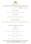 Menu Le Jardin du Gout - Le menu dégustation à 63,5€ ou avec ses accords mets et vins à 83,5€
