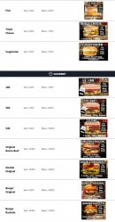 Menu O’Snack - Les burgers suite