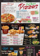 Menu King-Food - Les pizzas, menus enfants et salades,...