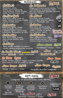 Menu Wam's - Les burgers et hot dogs