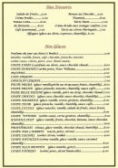 Carte et menu de Pizza Favina à Tournan en Brie — les desserts et glaces