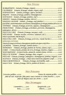 Carte et menu de Pizza Favina à Tournan en Brie — les pizzas, poissons et fromages