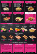 Carte et menu de Sushi sensey à Dammartin en Goele — Les nouilles, brochettes, ...