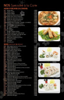 Menu Royal kyoto - Les spécialités a la carte