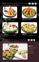 Menu Royal kyoto - Menu tempura et gyoza