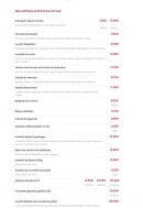 Carte et menu de L'Ecailler du château à Fontainebleau — Les entrées