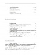 Carte et menu de Le France à Fontainebleau — Les entrées, fromages,...