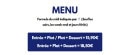 Carte et menu de Le Viand'art à Fontainebleau — Les menus