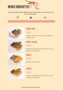 Menu Oki Sushi - Menus brochettes