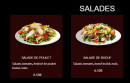 Menu African Evasion - Les salades