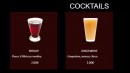 Menu African Evasion - Les coktails